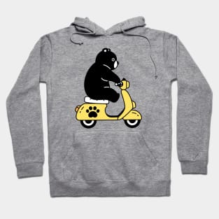 Cute Bear On Motorcycle Hoodie